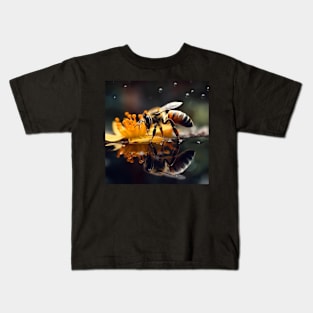 Animal Bee is flying around Kids T-Shirt